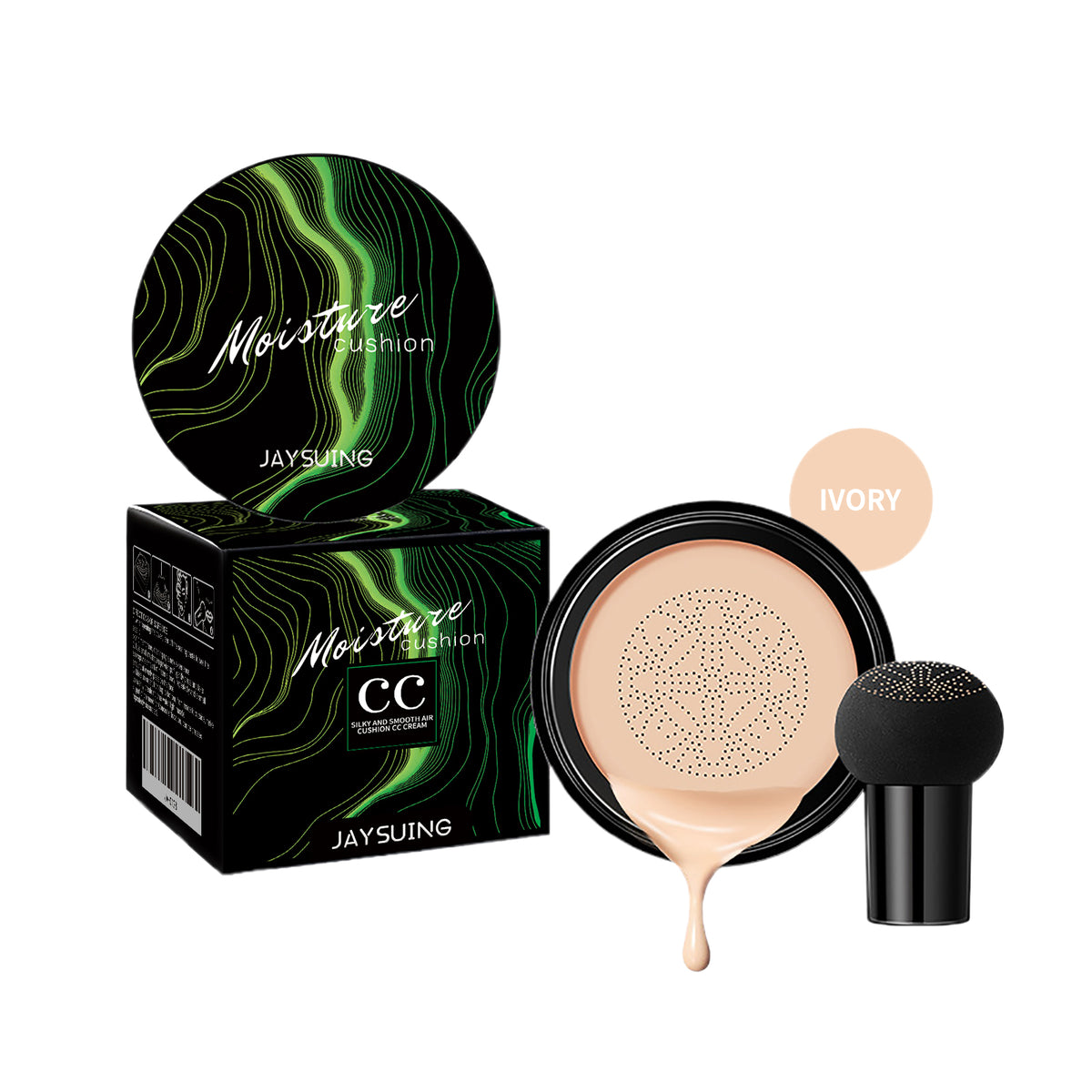 Mushroom Head Cushion Foundation for Pore-Blurring Glow