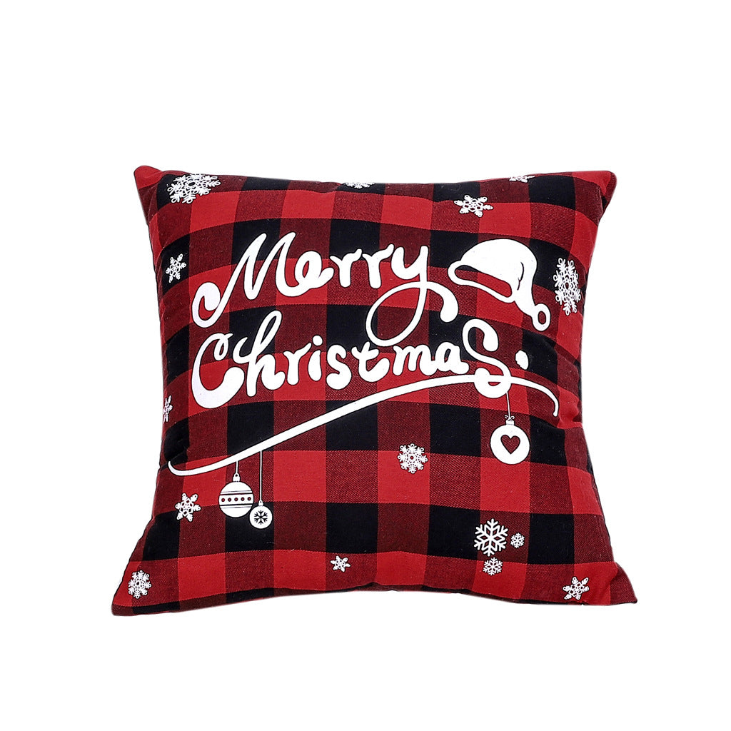 Christmas Pillow Cover Red Buffalo Check Holiday Decor