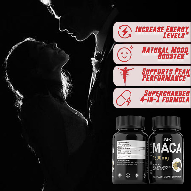Maca Capsule Male Nourishment — 1500mg 4-in-1 Energy
