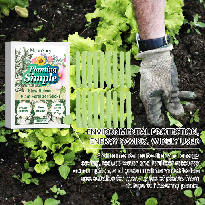 Plant Fertilizer Sticks for 90-Day Houseplant Care