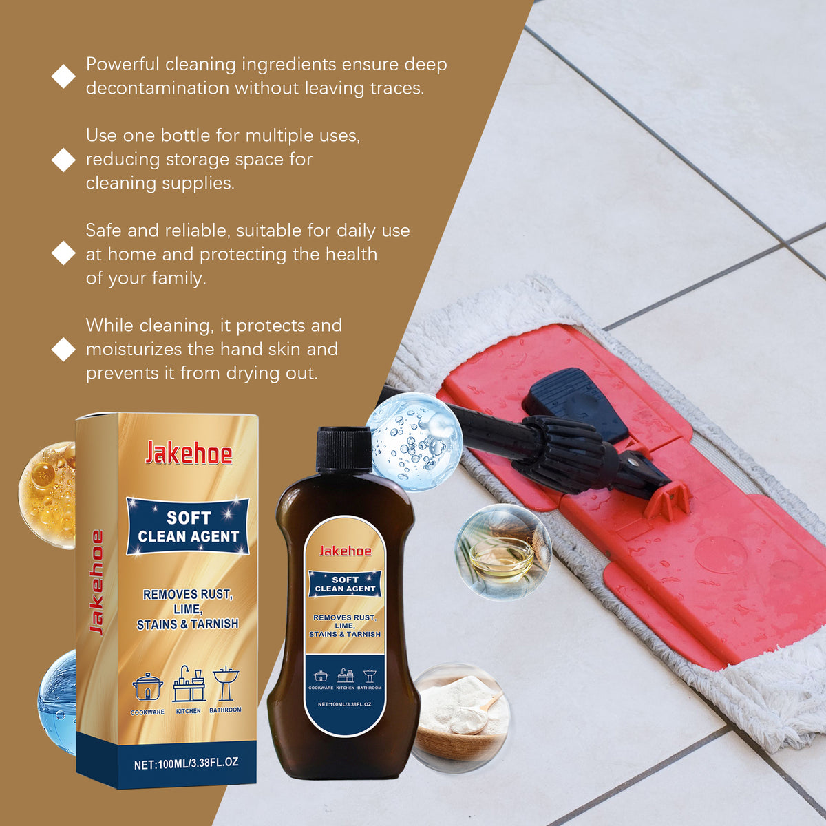 Multi-Purpose Cleaner for Rust, Lime, Grease & Stains