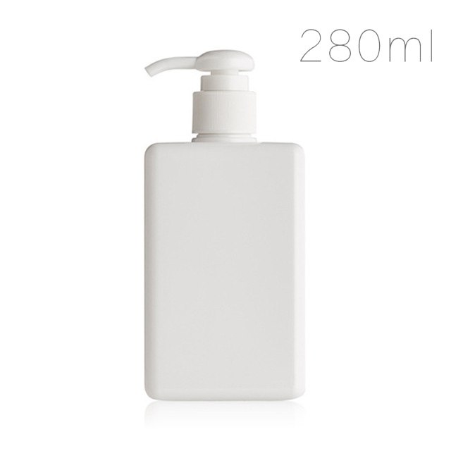 Refillable Square Lotion Pump Bottle for Bathroom Storage