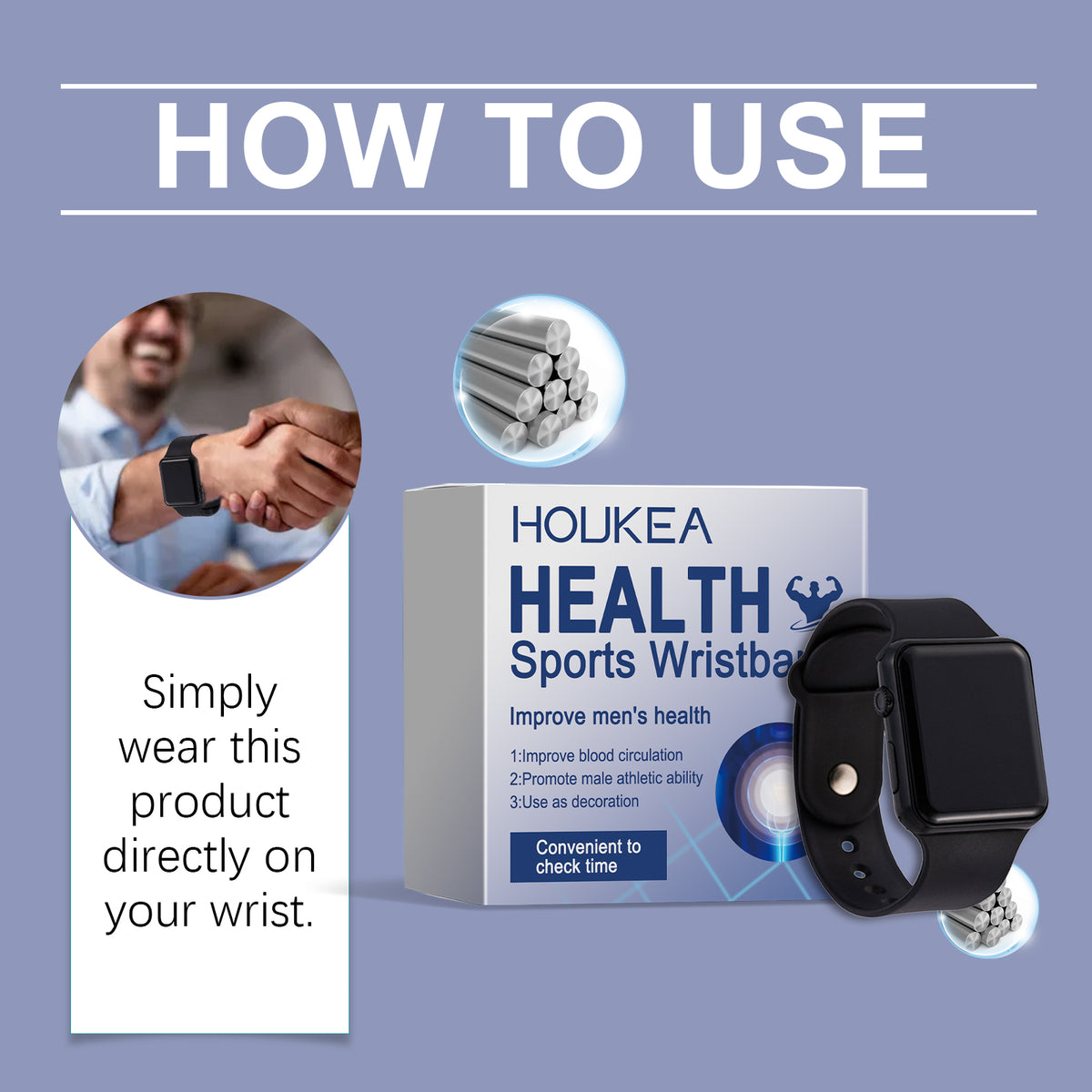 Men's Sports Wristband for Daily Training & Time