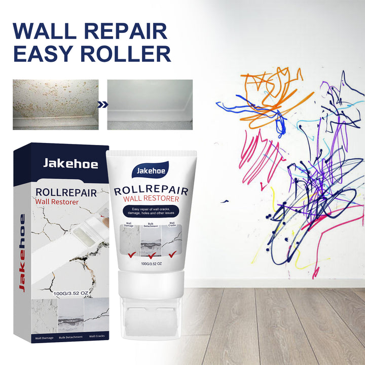 Wall Repair Paste with Easy Roller for Quick Touch-Ups