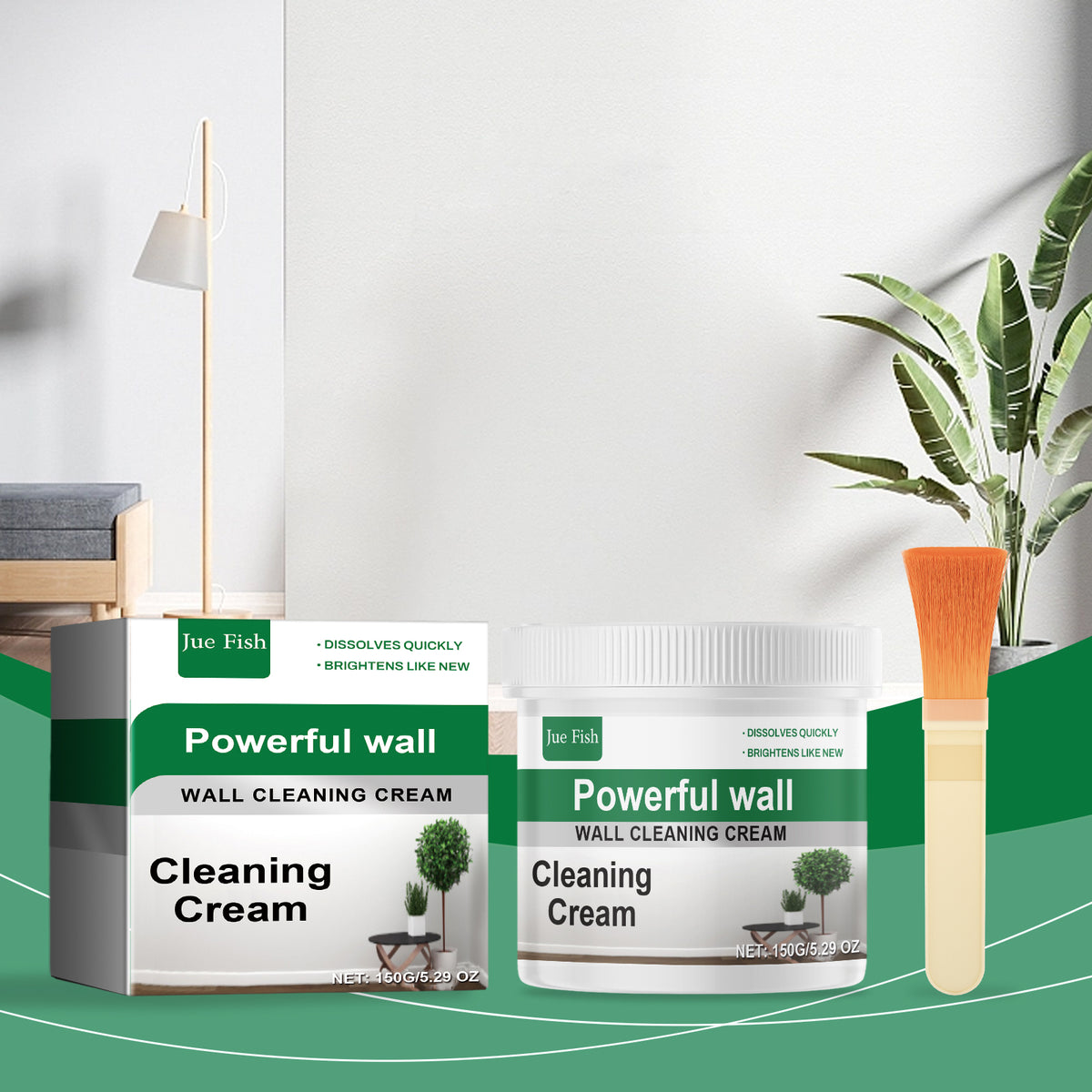 Wall Cleaning Cream for Marks, Stains & Brightening