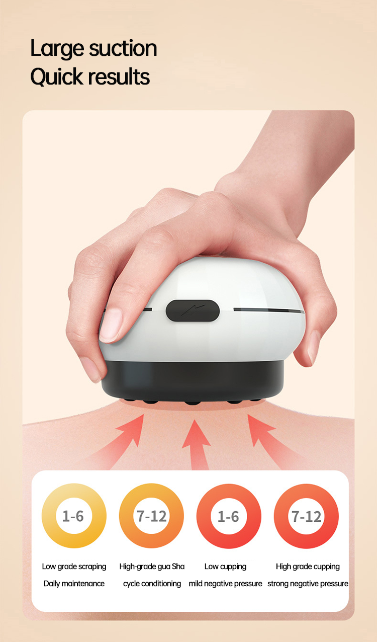 Wireless Electric Cupping & Gua Sha — 12 Levels, Painless