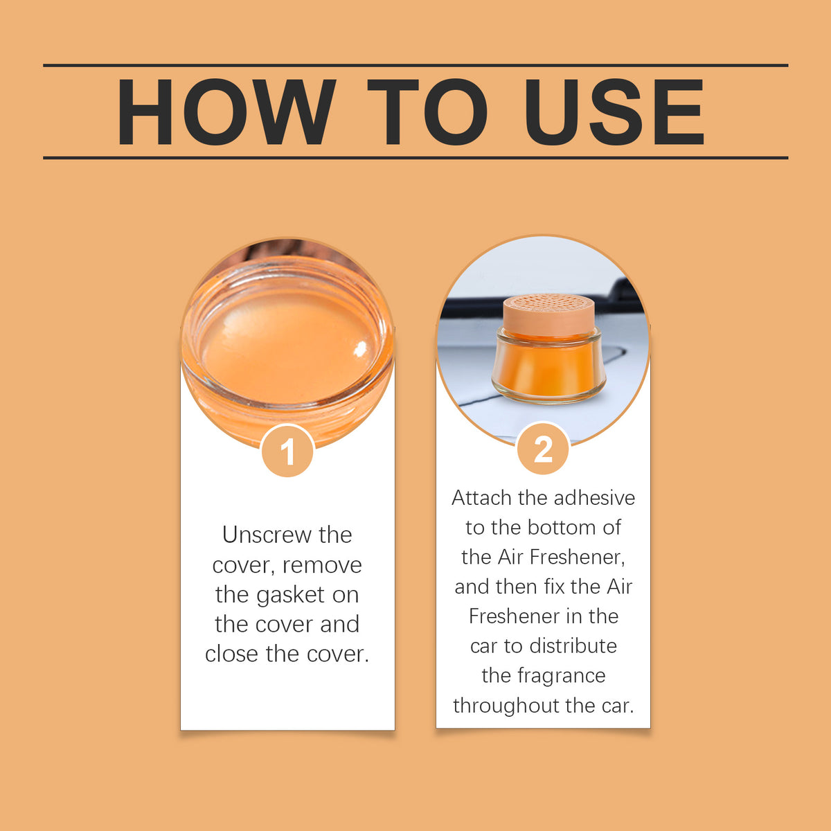 Solid Car Air Freshener Balm for Lasting Odor Control