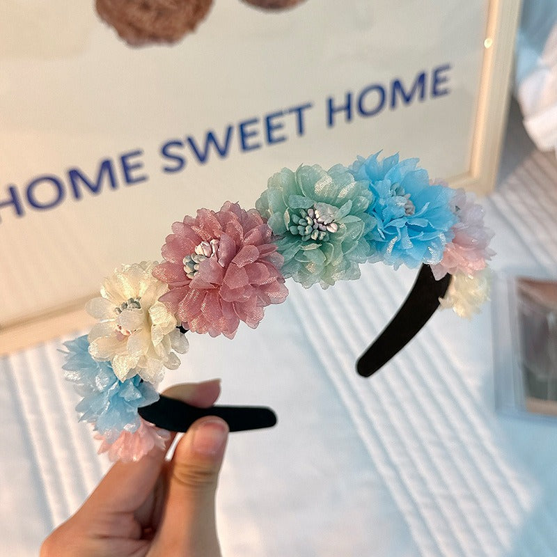 Floral Headband Hair Hoop for Romantic Statement Style