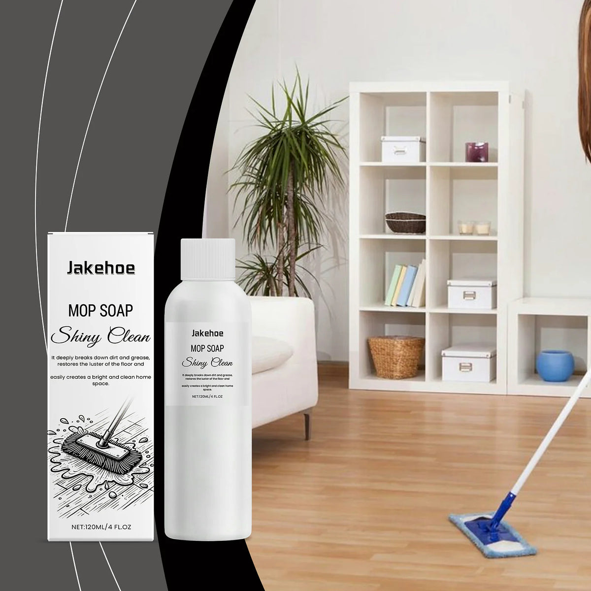 Jakehoe Floor Cleaner Concentrate for Hardwood & Tile Shine