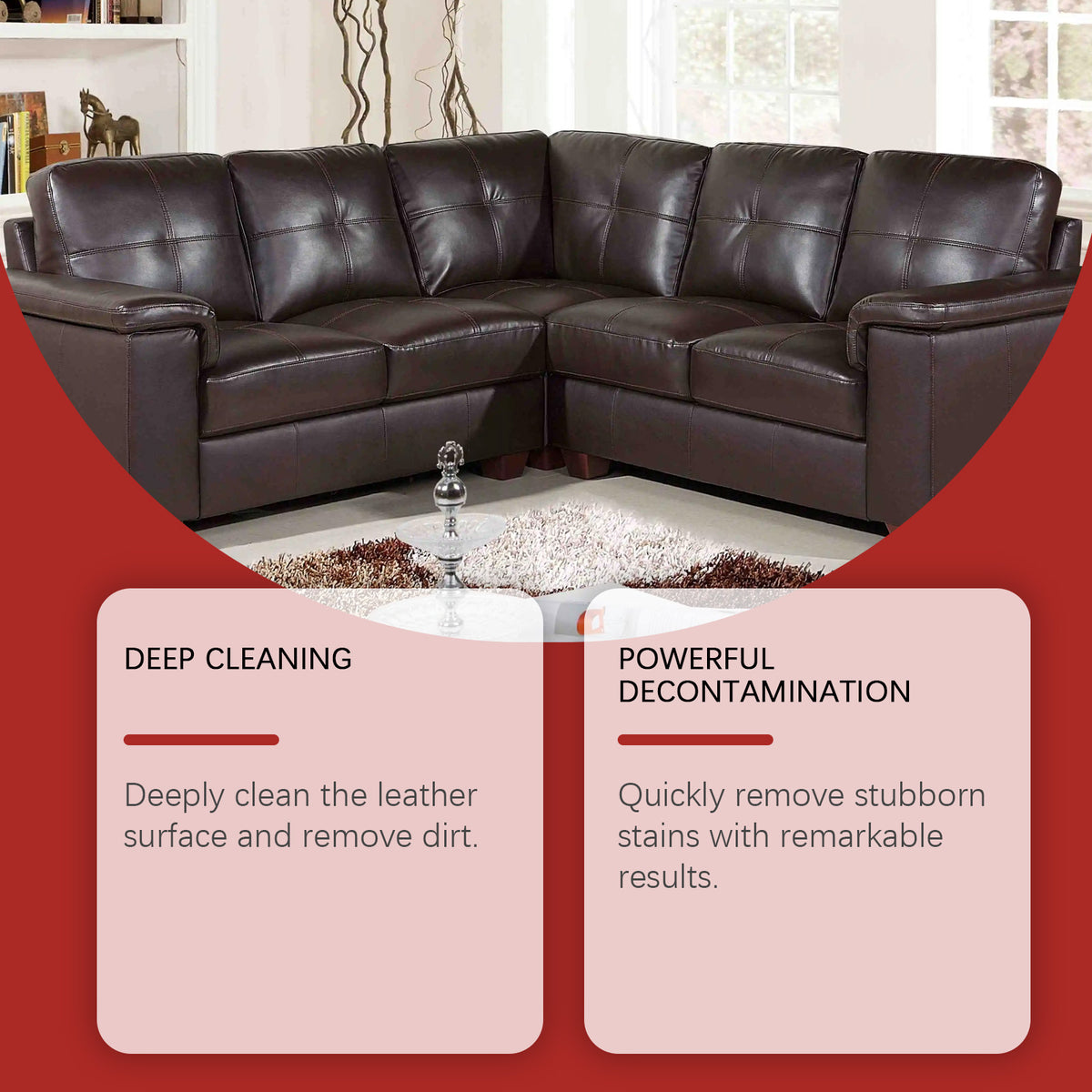 Leather Cleaning Cream for Deep Sofa & Handbag Care