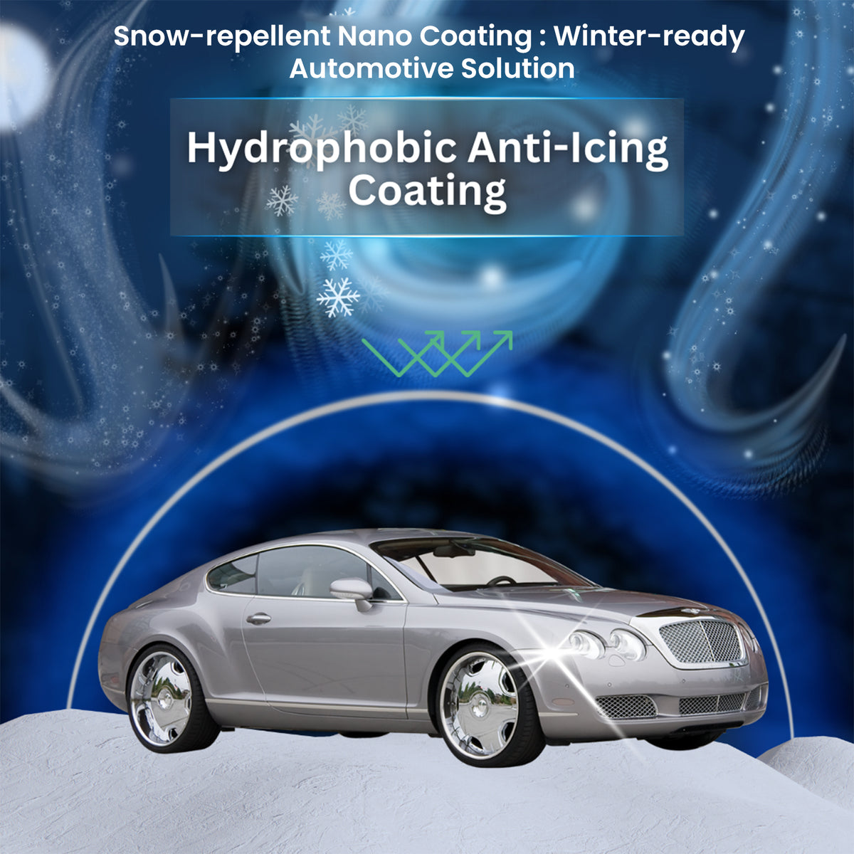 Car Glass Deicing Sponge With Hydrophobic Coating