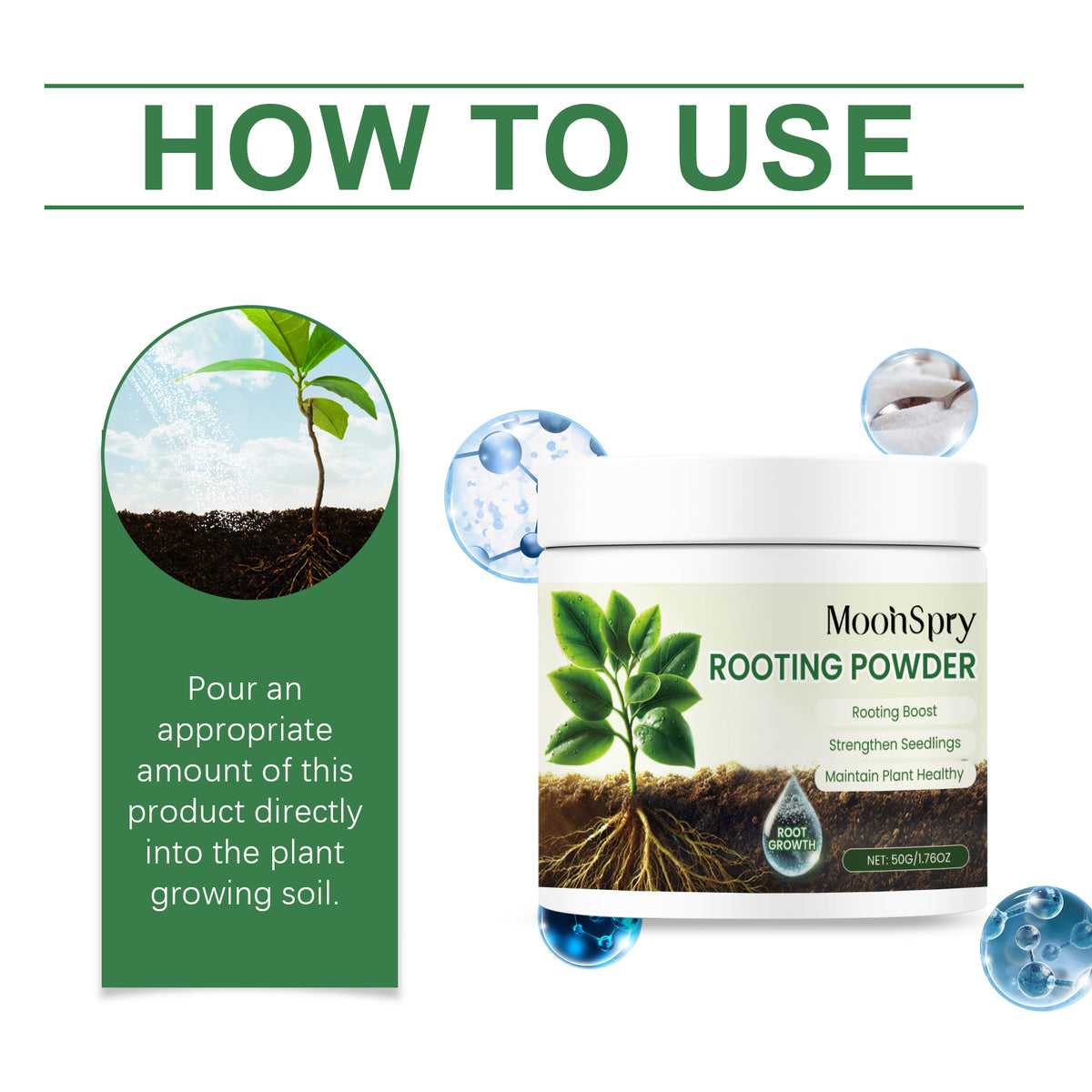 Plant Root Powder for Stronger Seedlings and Growth