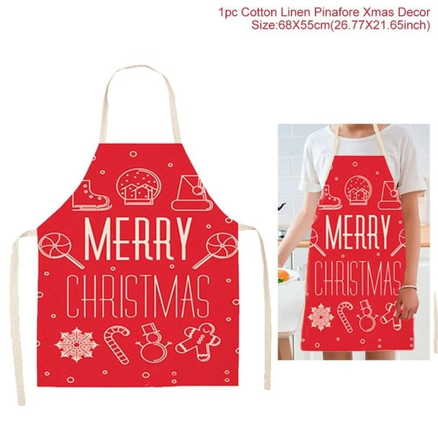 Christmas Kitchen Apron For Full-Coverage Holiday Cooking