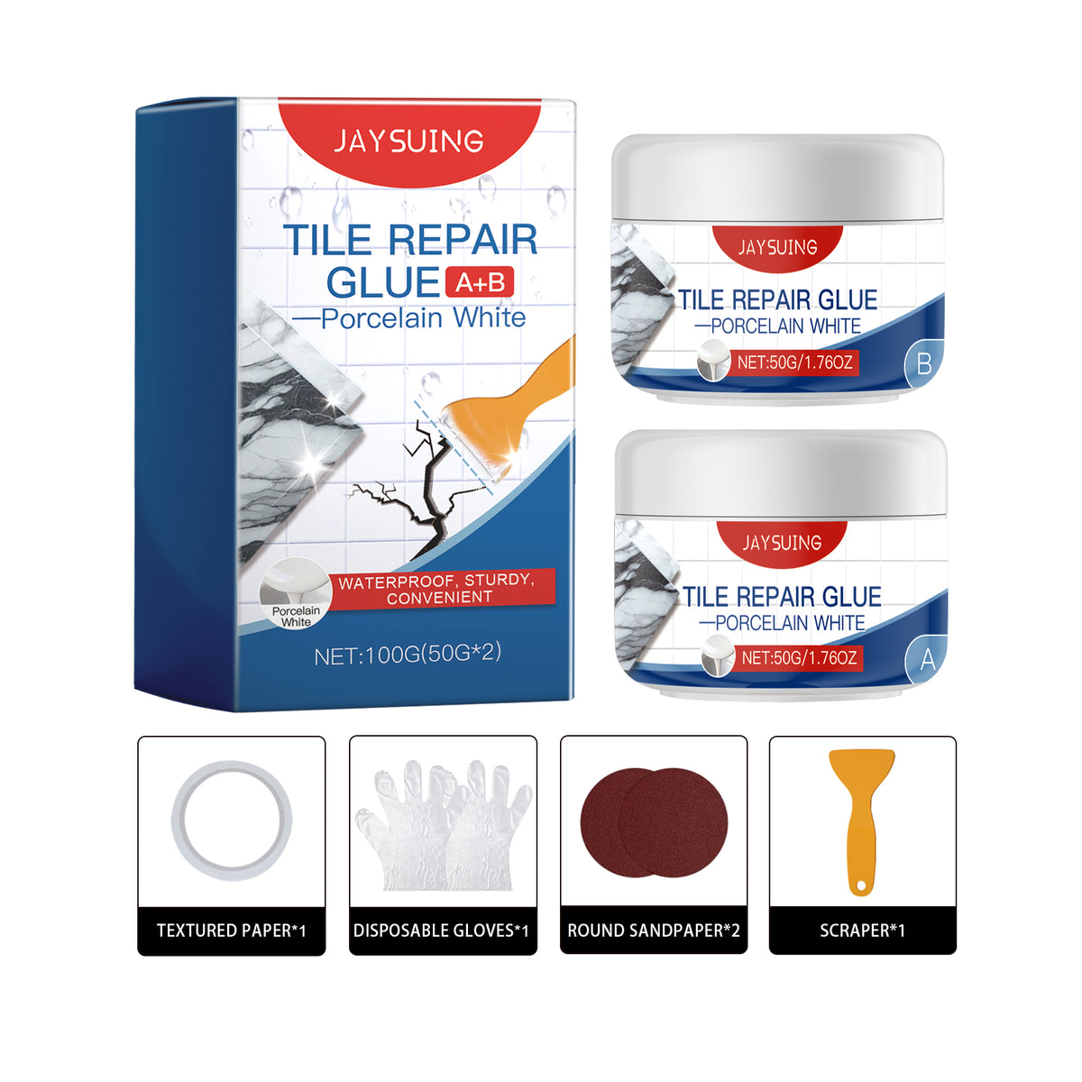 Tile Repair Glue for Waterproof Crack and Gap Sealing