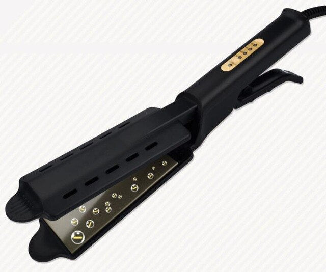 Hair Straightener Wide Ceramic Plates, Adjustable Heat