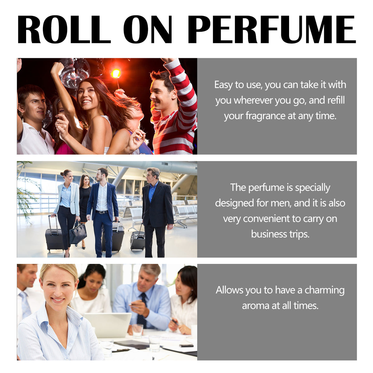 Roll-On Perfume Oil for Long-Lasting Travel Fragrance