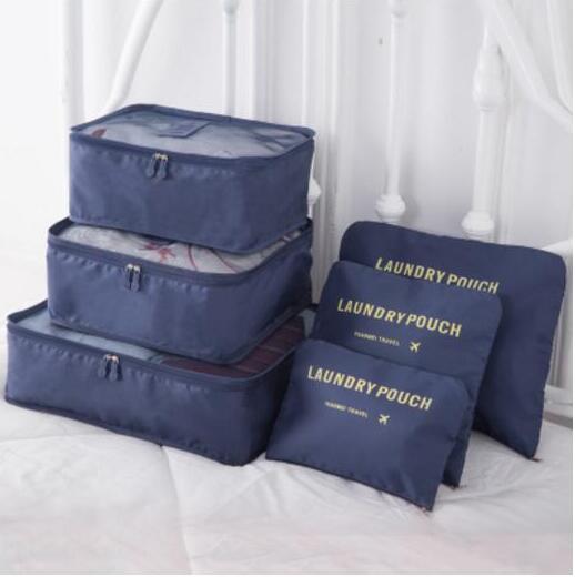 Waterproof Packing Cubes Set with Double Zipper for Travel