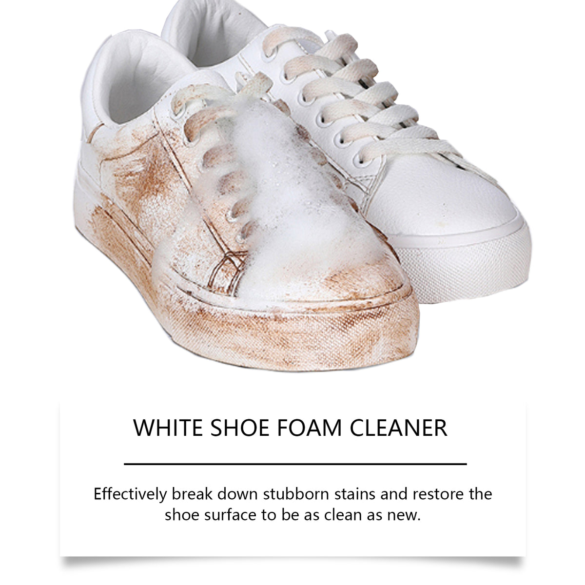White Shoe Foam Cleaner for Quick Wash-Free Touch-Ups