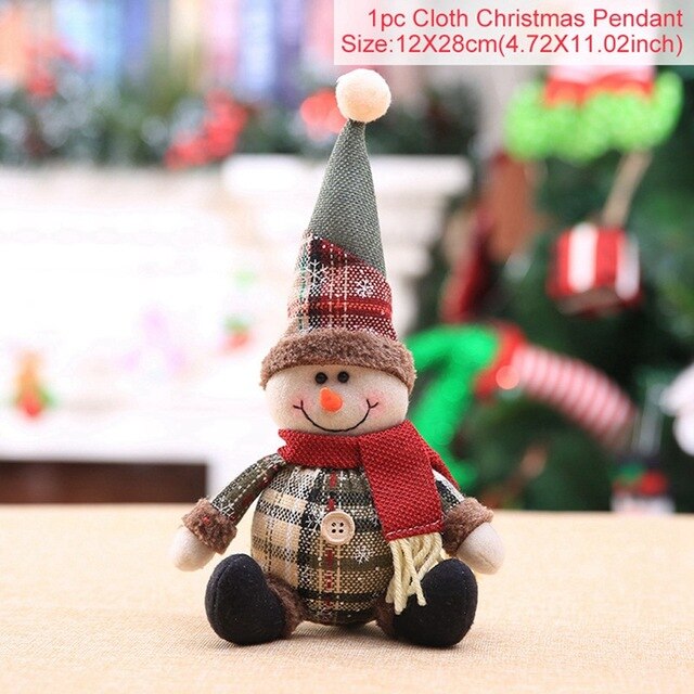 Plush Christmas Ornaments for Cozy Holiday Displays
