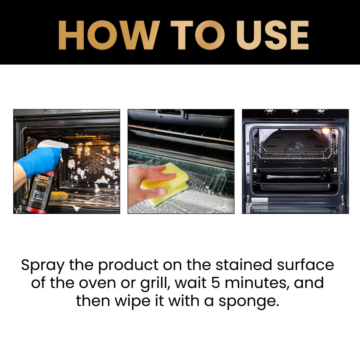 Oven & Grill Cleaner for Grease, Oil and Odor Removal