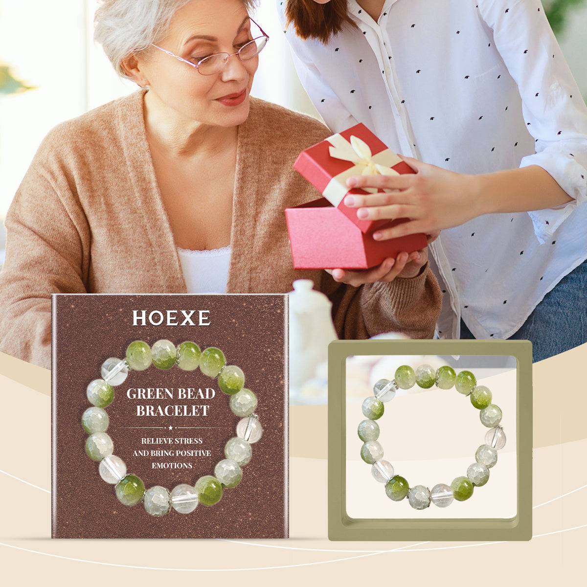Green Bead Bracelet for Calm Everyday Style and Gifting