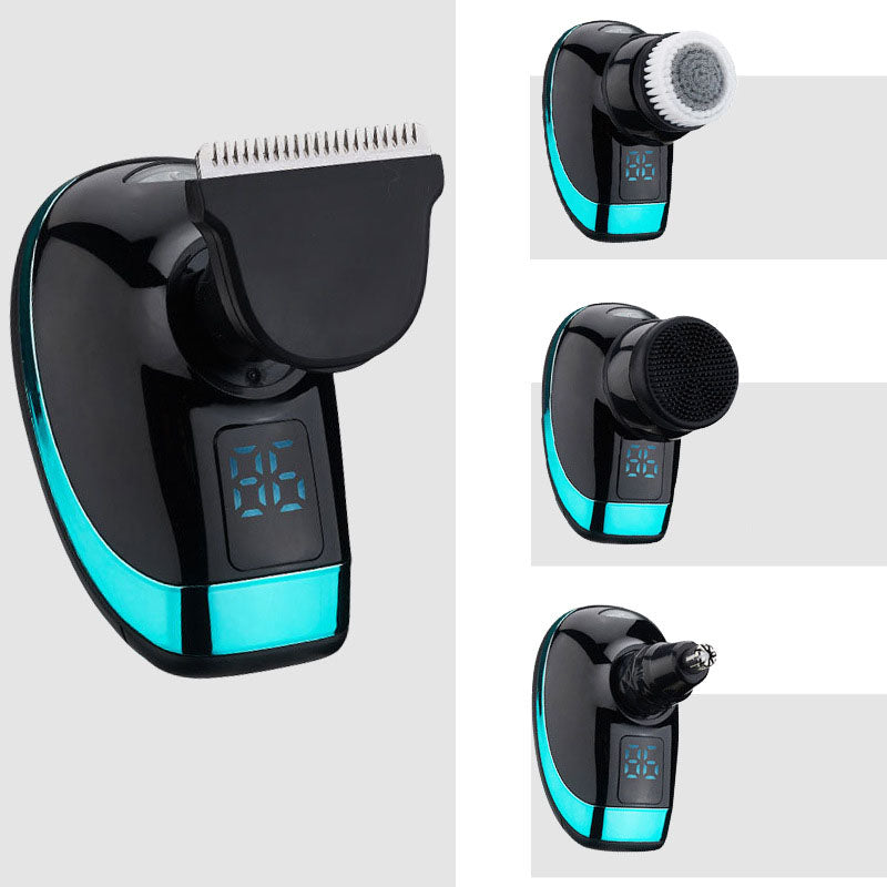 Bald Head Shaver With Five Rotary Heads And LCD Display