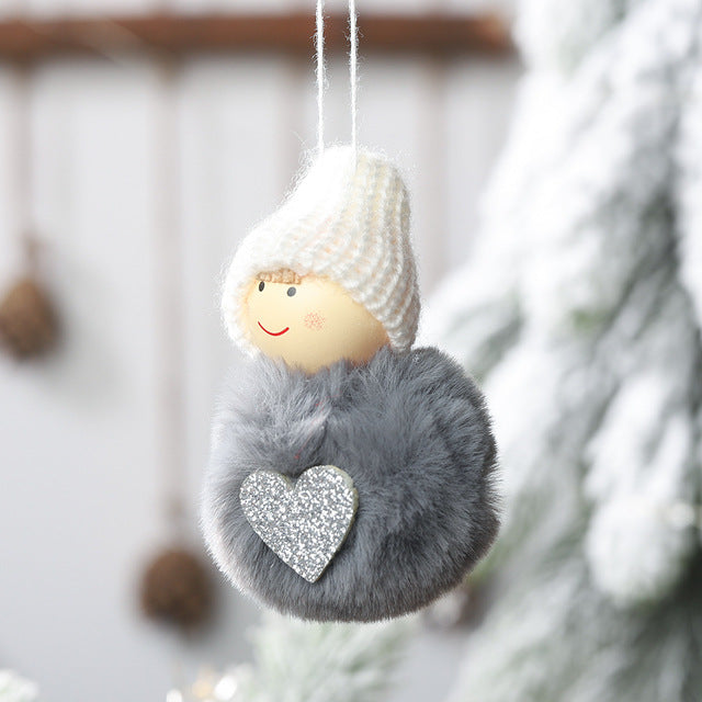 Plush Angel Christmas Ornament for Cozy Holiday Charm