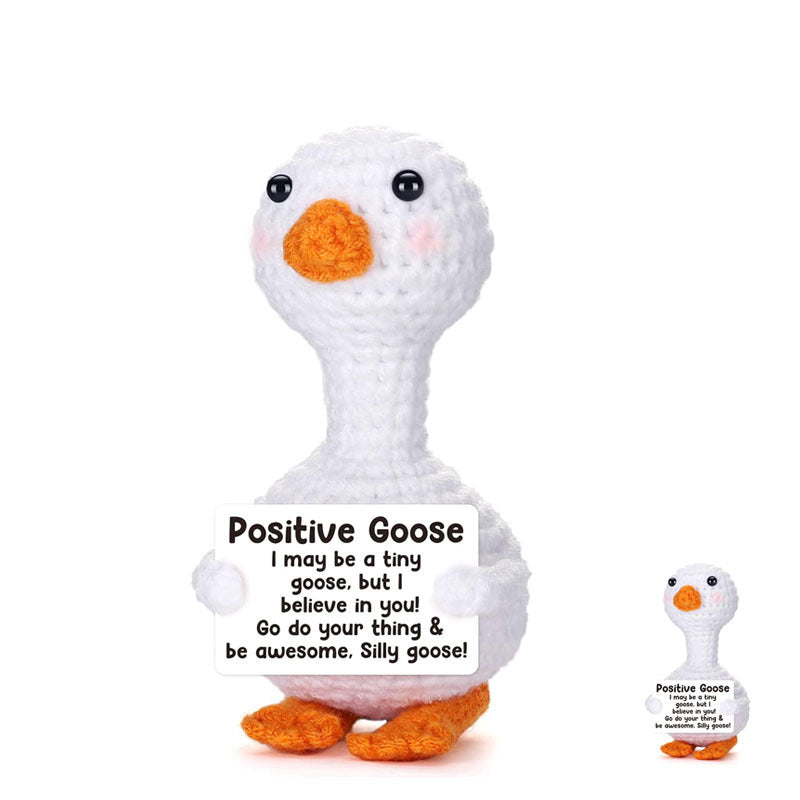Positive Penguin Plush Toy for Cheerful Desk Decor