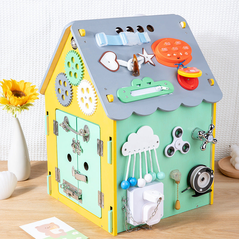 Montessori Busy House Toy for Hands-On Learning Play