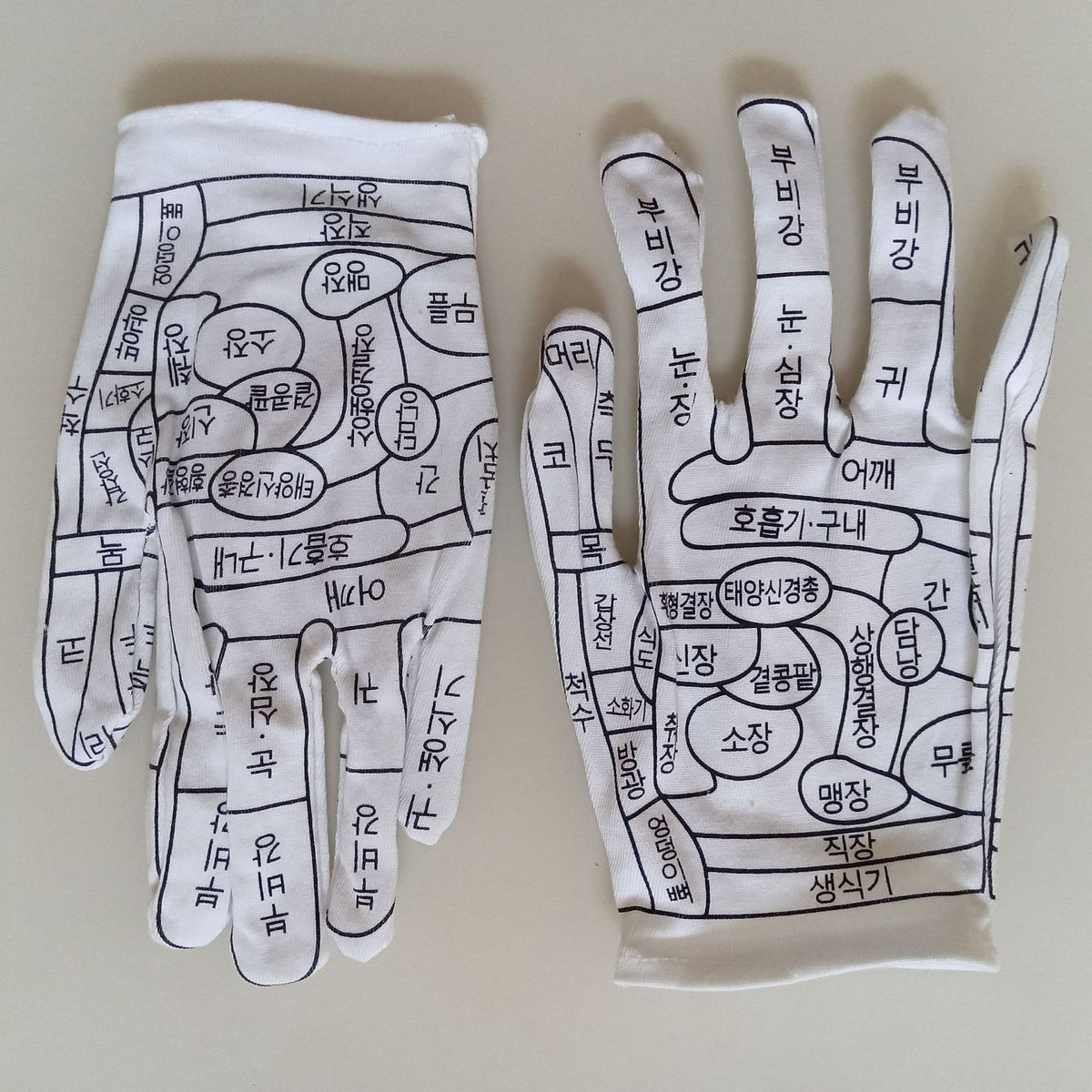 Acupoint Diagram Massage Gloves — Learn TCM Acupressure