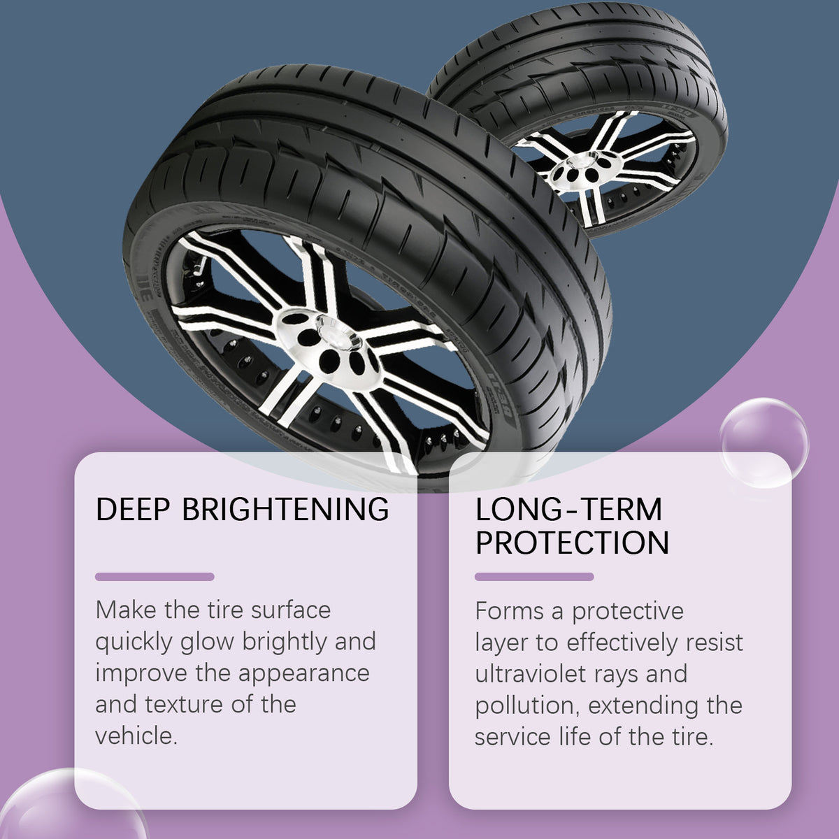 Automotive Tire Polish Paste for Deep Black Wet-Look Shine