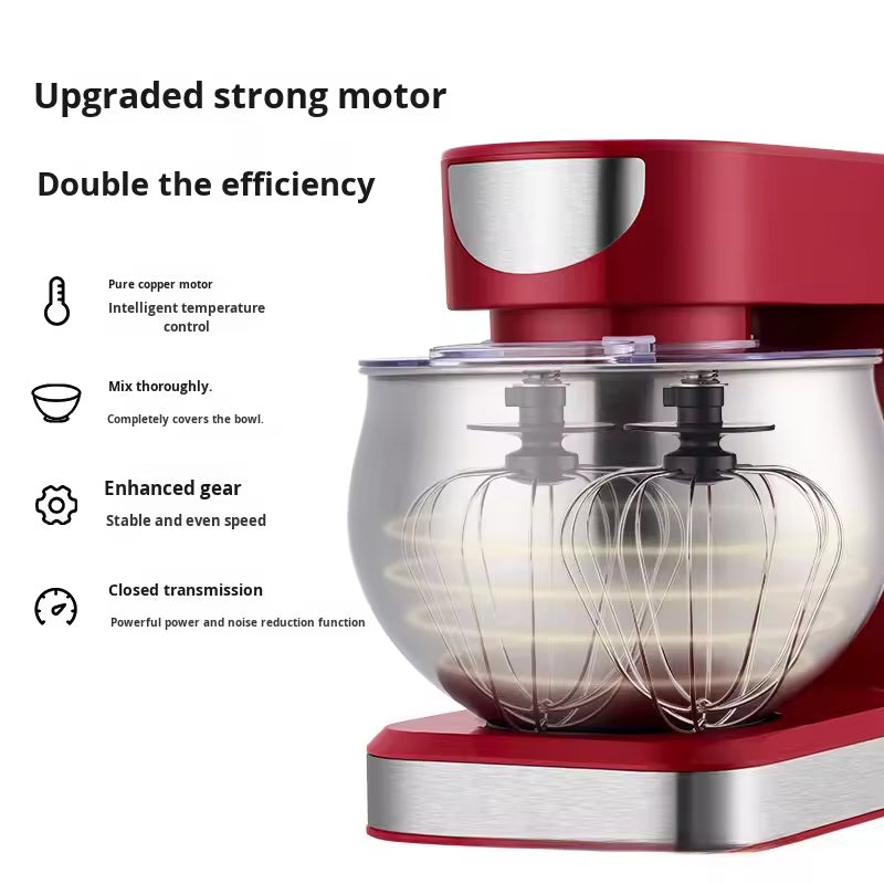 400W Stand Mixer: 6 Speeds for Dough, Eggs and Batter