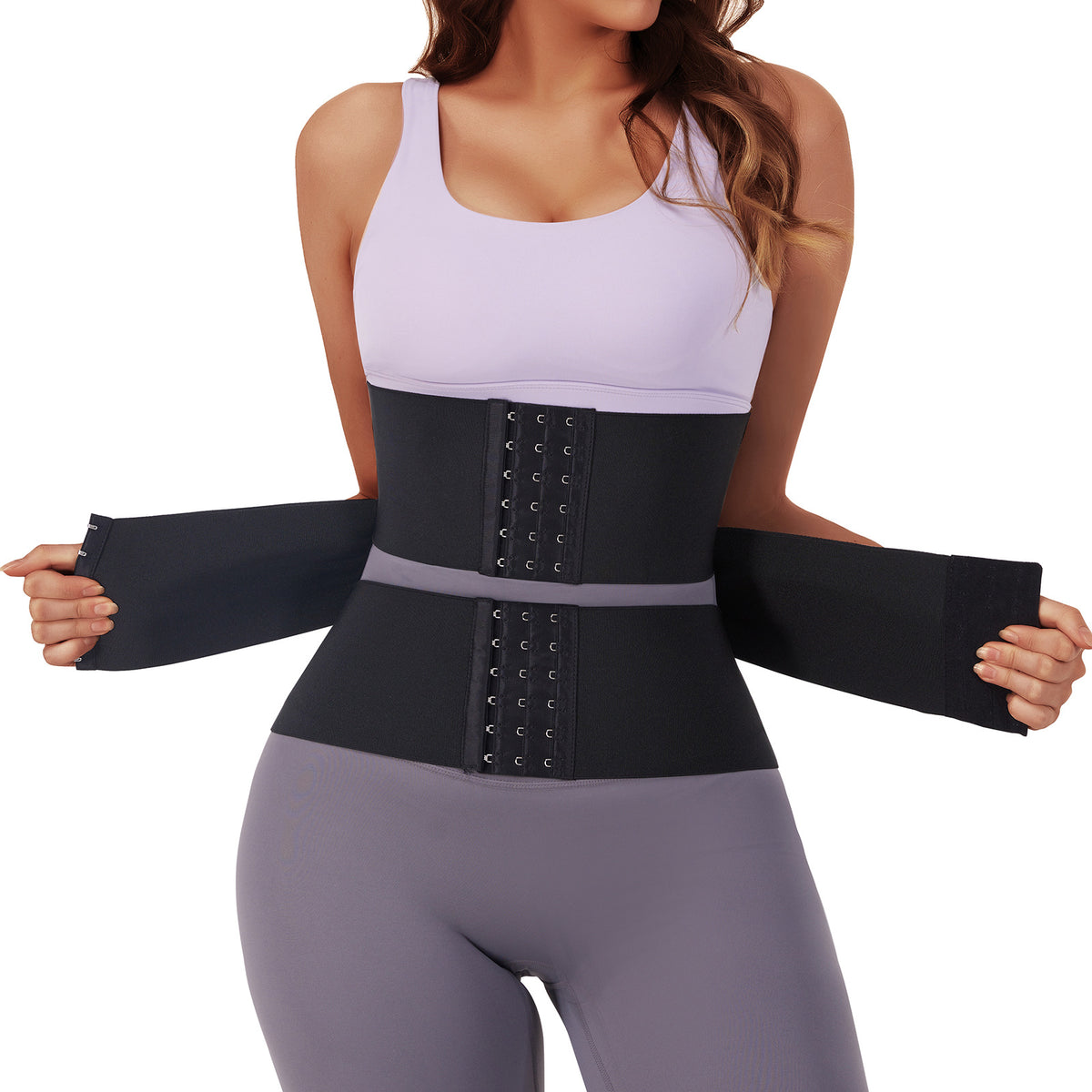 Triple‑Belt Waist Trainer — Hourglass Sculpting & Back Support