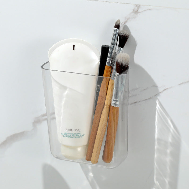 Punch-Free Wall Rack for Dorm Bedside Storage