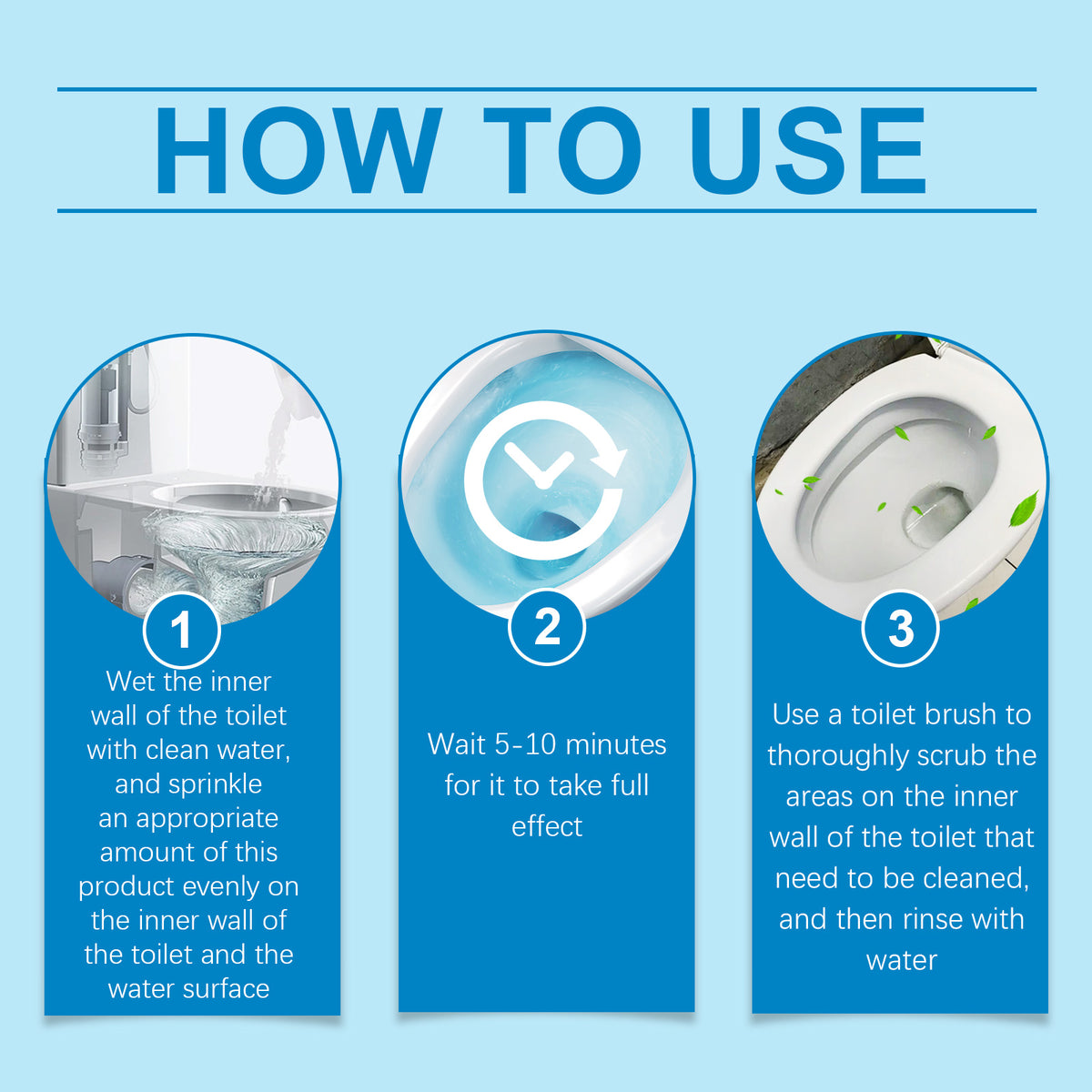 Toilet Bowl Cleaner for Urine Scale, Stains & Odor