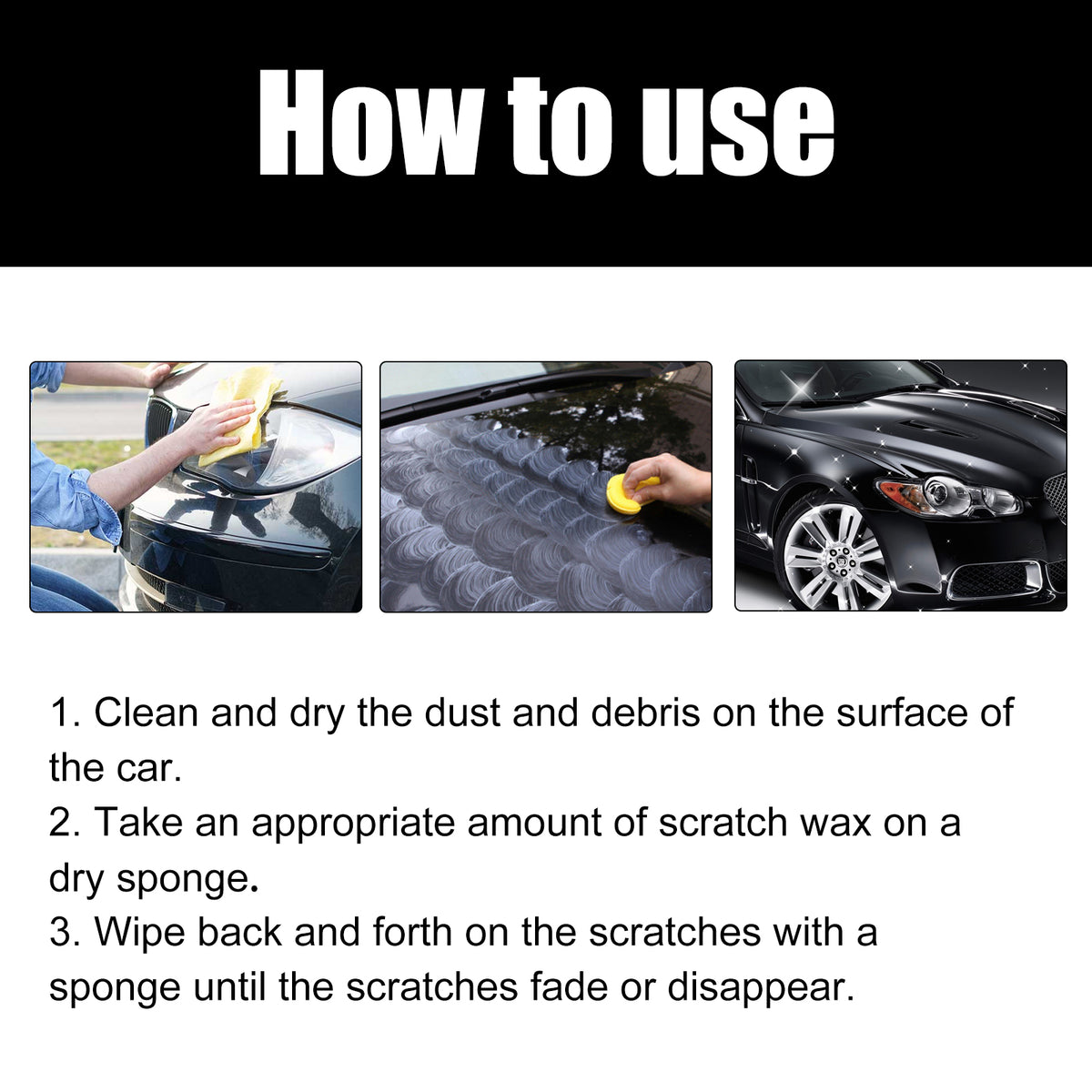 Car Scratch Removal Wax for Minor Scratches and Shine