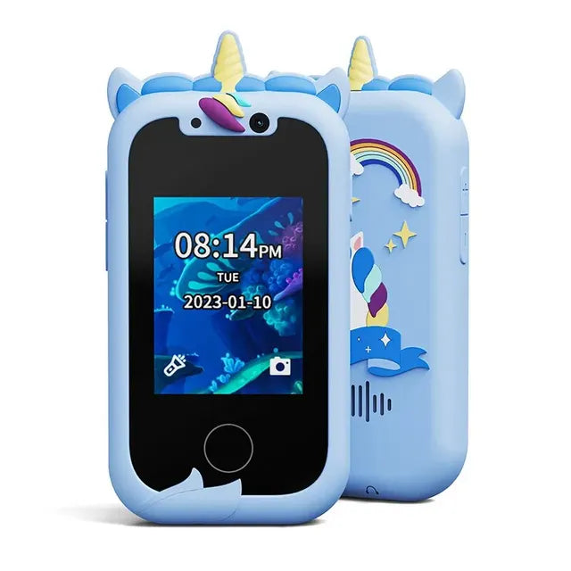 Kids Smart Phone Camera Toy: Unicorn Case, Photo Filters