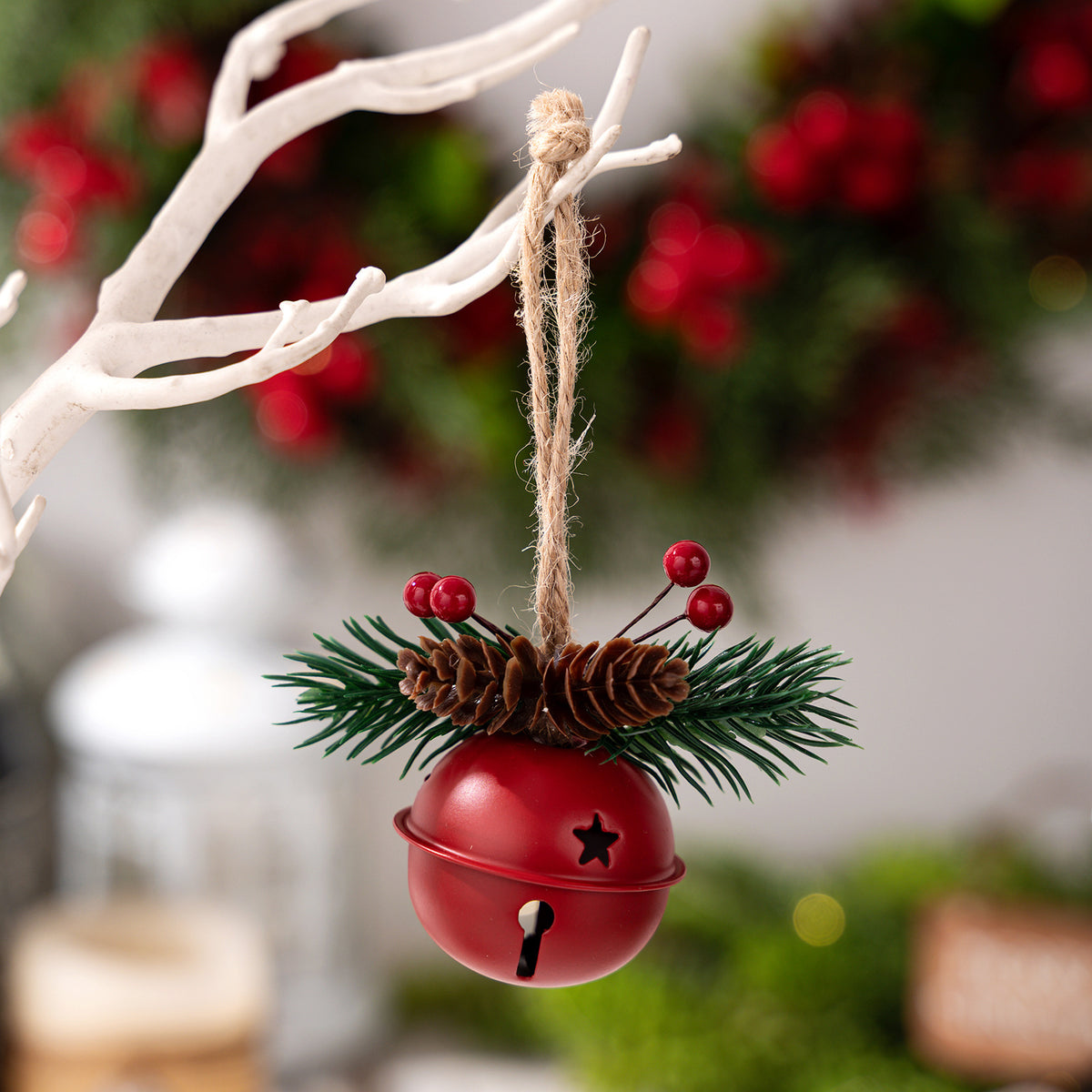 Christmas Bell Ornaments for Rustic Holiday Displays