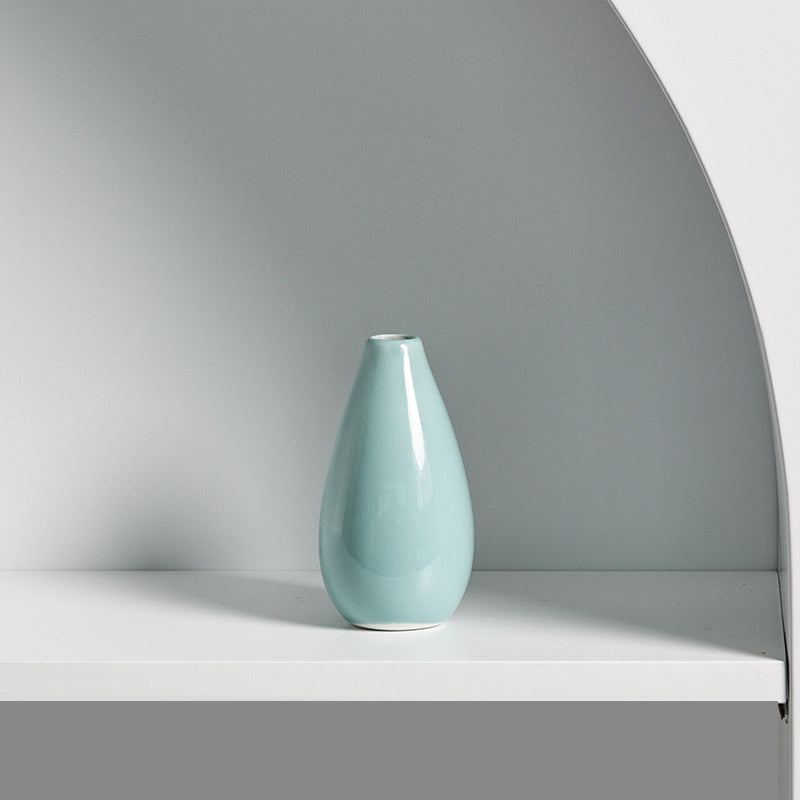 Pastel Ceramic Mini Vase for Desk and Shelf Decor
