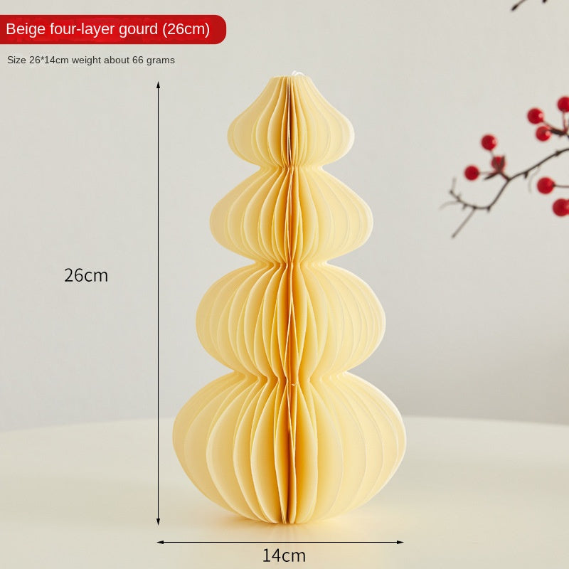Paper Folding Gourd Ornament for Festive Home Decor