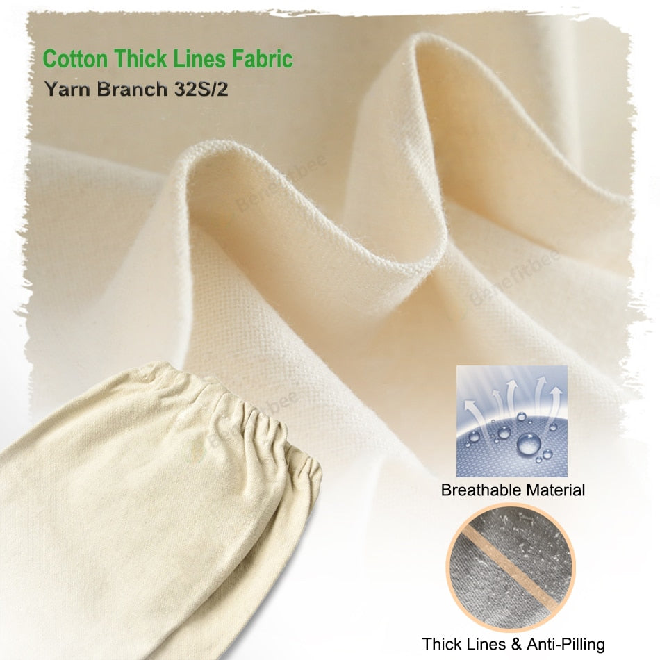 Beekeeping Gloves with Sheepskin Palms & Long Sleeves