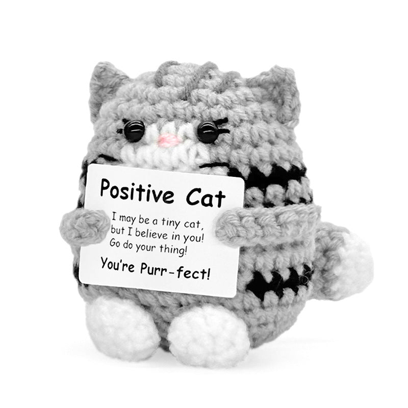Handmade Knitted Gift Doll With Heartfelt Message