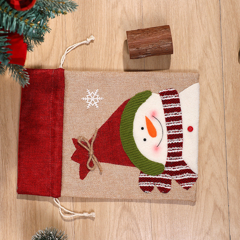 Christmas Drawstring Gift Bags for Small Presents & Treats