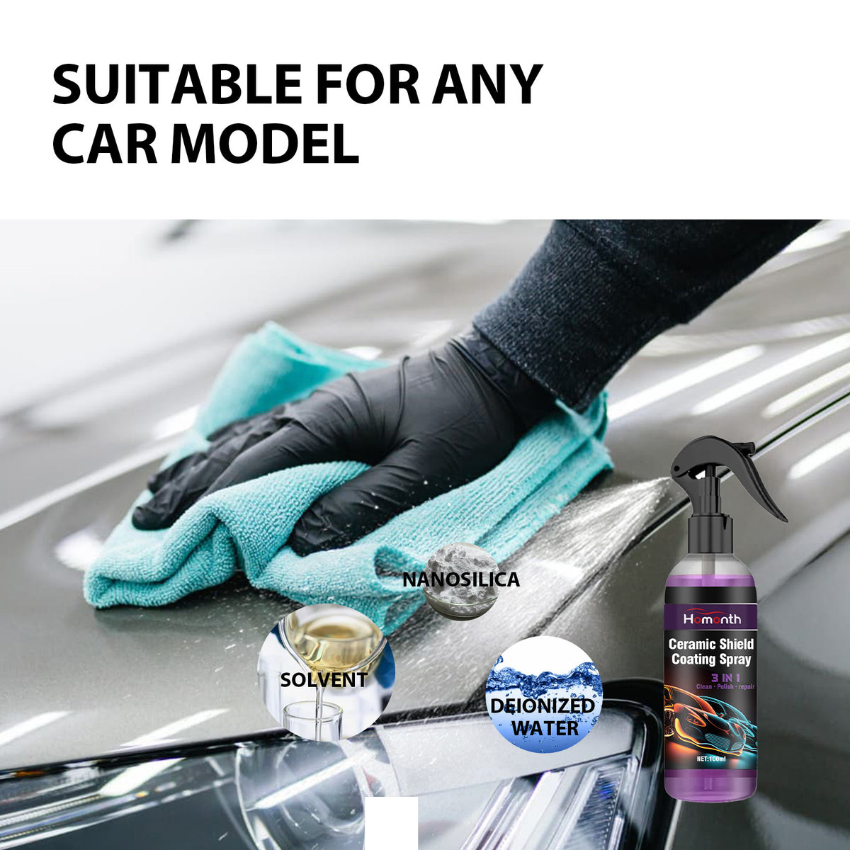 Automotive Ceramic Coating Spray for Glossy Protection