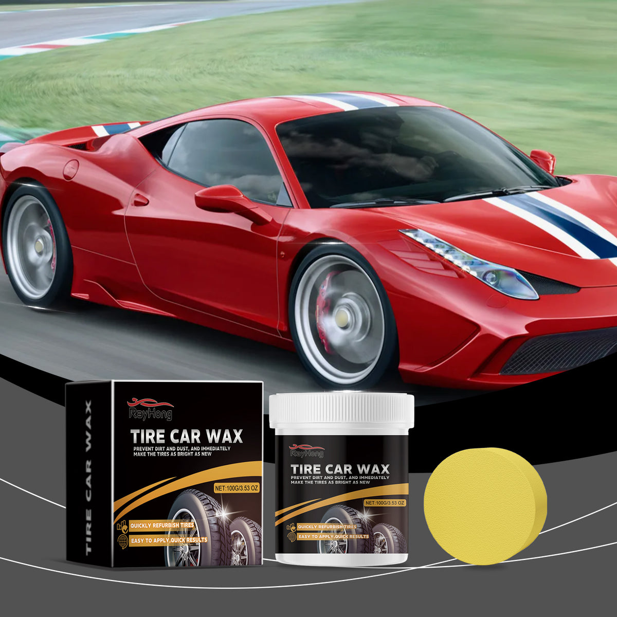 Tire Shine Paste for Quick, Easy Tire Renewal Results