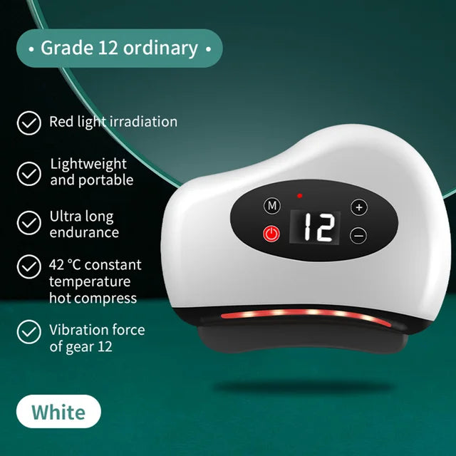 Guasha Heated Stone Face Massager — Lift & Firm Skin
