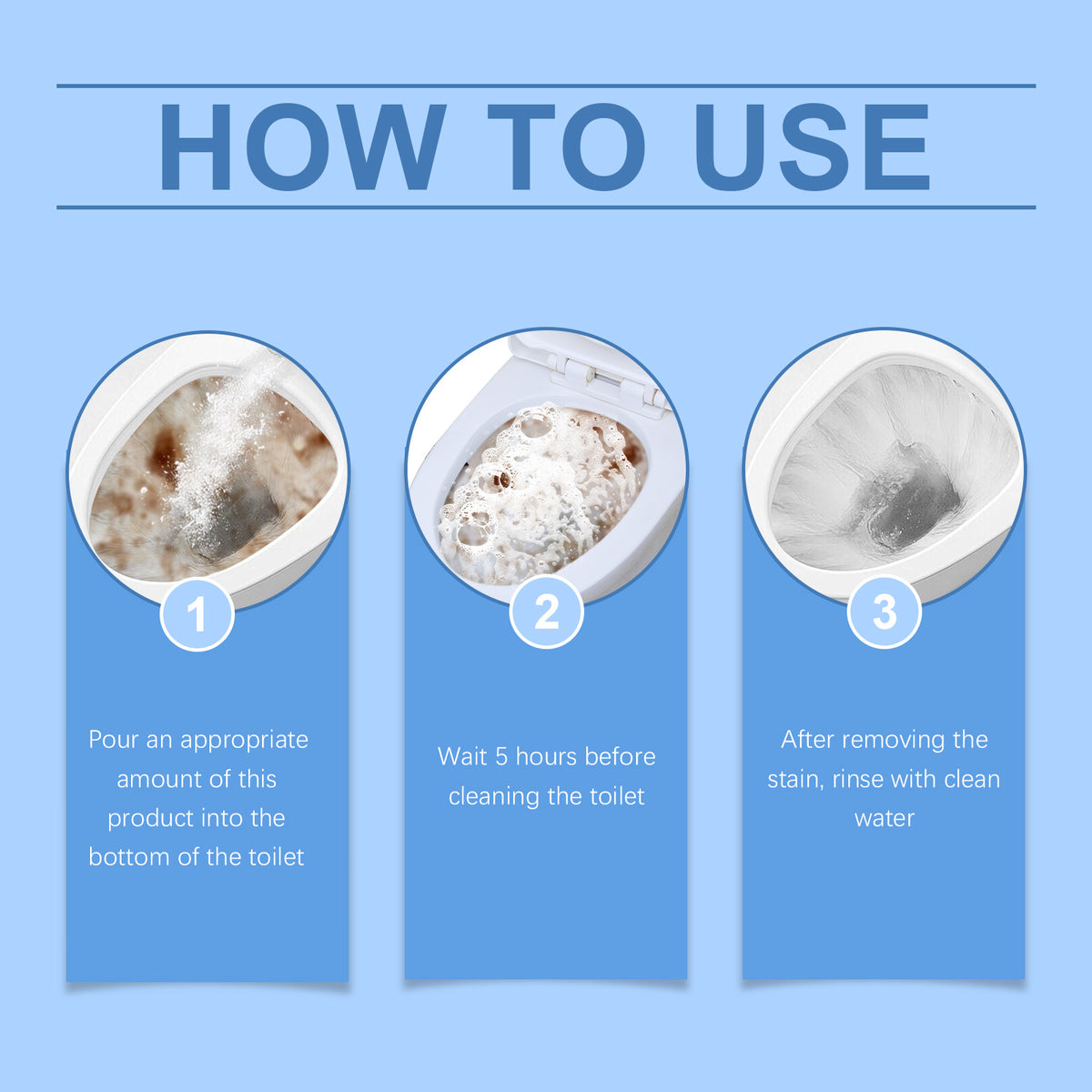 Oxygen Toilet Cleaner Powder for Urinary Stain Removal
