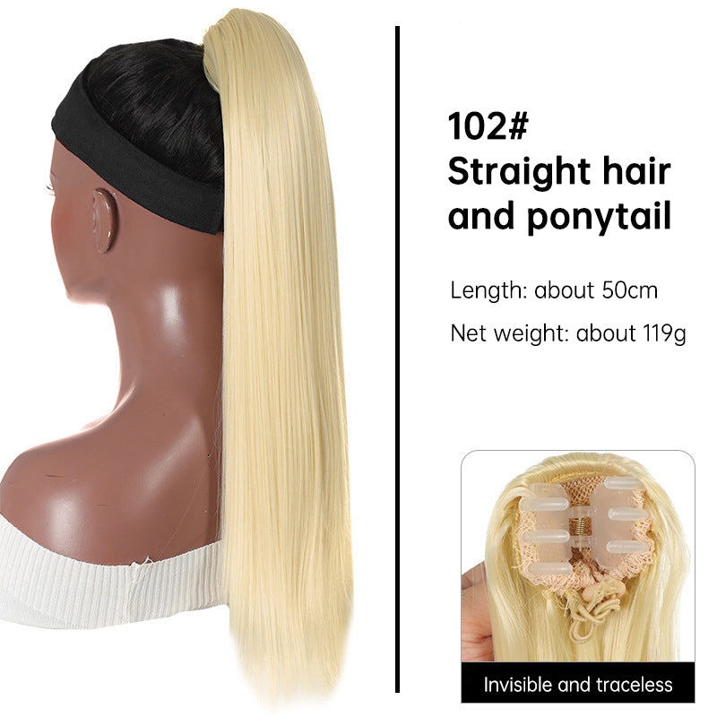 Clip-In Ponytail Wig for Long, Sleek High-Volume Hair