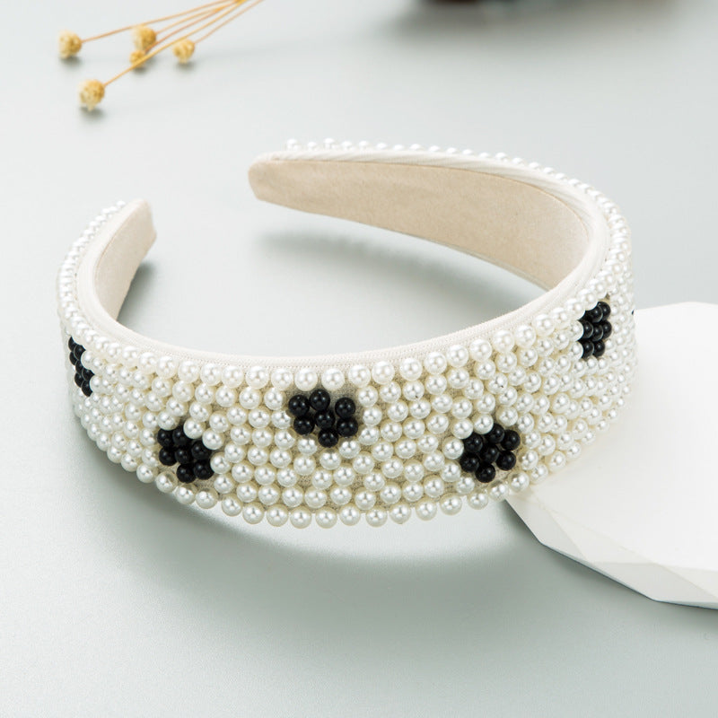 Pearl Headband – Wide Padded Statement Hair Accessory
