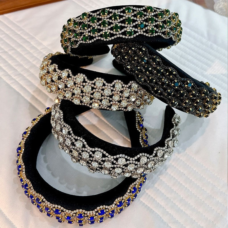 Rhinestone Headband for Glamorous Evening Occasion Styling